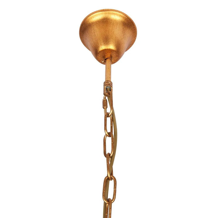 Cafe Lighting MALABAR - 6 Light Large Beaded Pendant-Cafe Lighting-Ozlighting.com.au