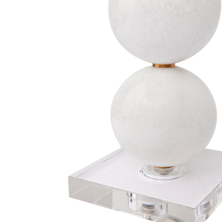 Cafe Lighting MANOLO - White Marble Table Lamp-Cafe Lighting-Ozlighting.com.au