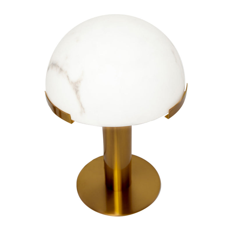 Cafe Lighting MISCHA - Metal & Marble Patterned Resin Table Lamp-Cafe Lighting-Ozlighting.com.au
