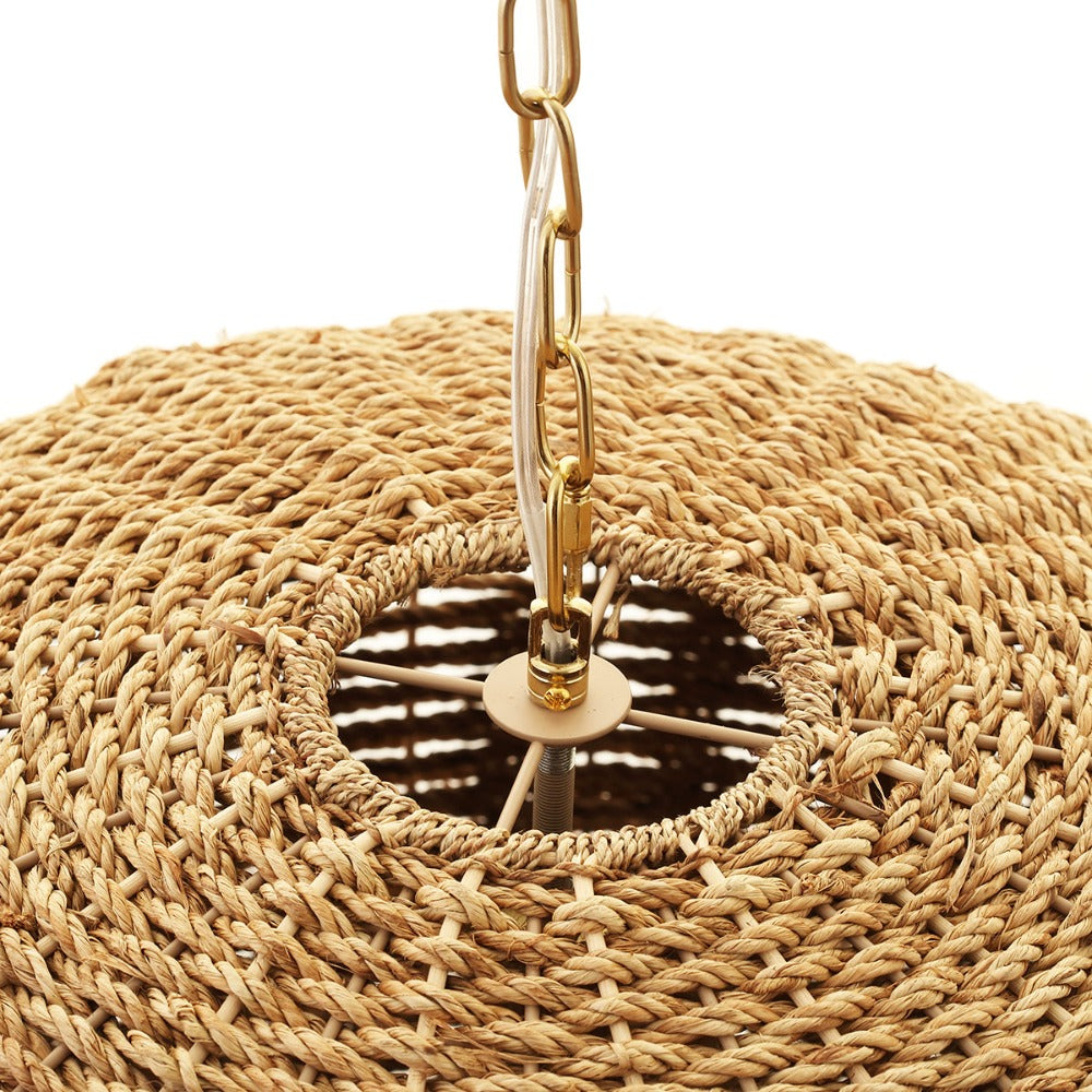 Cafe Lighting MONTEGO - 64.5cm Oval Rattan Pendant-Cafe Lighting-Ozlighting.com.au
