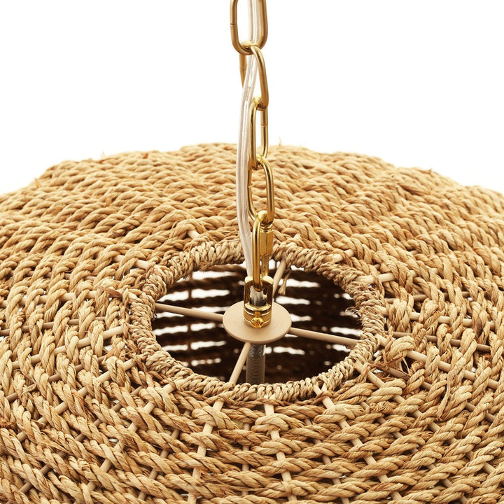 Cafe Lighting MONTEGO - 64.5cm Oval Rattan Pendant-Cafe Lighting-Ozlighting.com.au