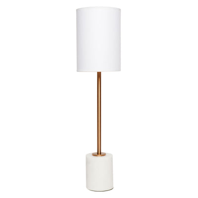 Cafe Lighting NOLA - White Marble Table Lamp-Cafe Lighting-Ozlighting.com.au