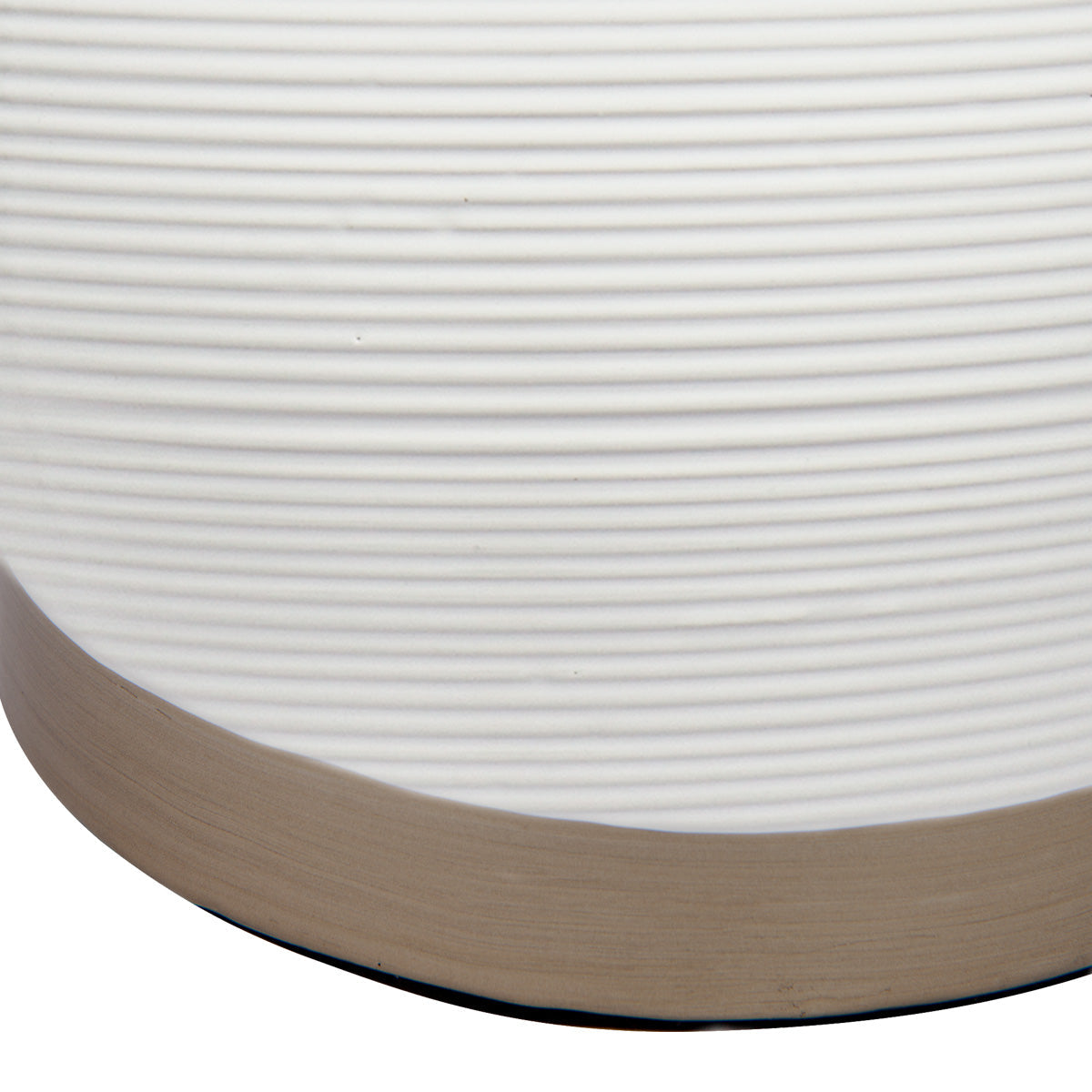 Cafe Lighting OMAHA Table Lamp - Patterned Ceramic Matt White-Cafe Lighting-Ozlighting.com.au