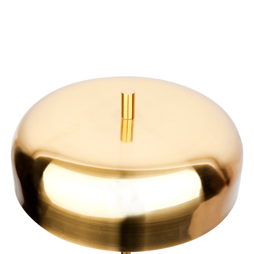 Cafe Lighting SACHS - 2 Light Metal Dome Floor Lamp - Brushed Brass-Cafe Lighting-Ozlighting.com.au