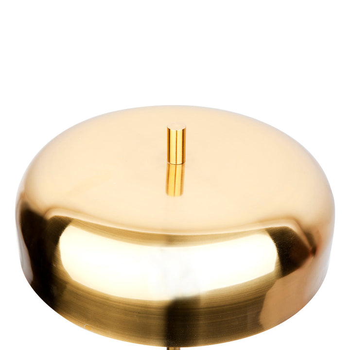 Cafe Lighting SACHS - 2 Light Metal Dome Floor Lamp - Brushed Brass-Cafe Lighting-Ozlighting.com.au