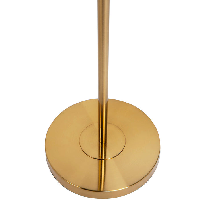 Cafe Lighting SACHS - 2 Light Metal Dome Floor Lamp - Brushed Brass-Cafe Lighting-Ozlighting.com.au