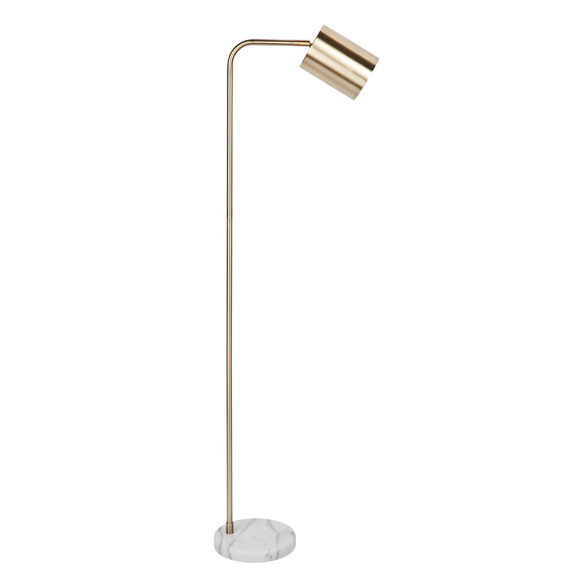 Cafe Lighting SNAPPER Floor Lamp - White Marble And Metal-Cafe Lighting-Ozlighting.com.au