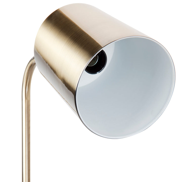 Cafe Lighting SNAPPER - White Marble And Metal Floor Lamp-Cafe Lighting-Ozlighting.com.au