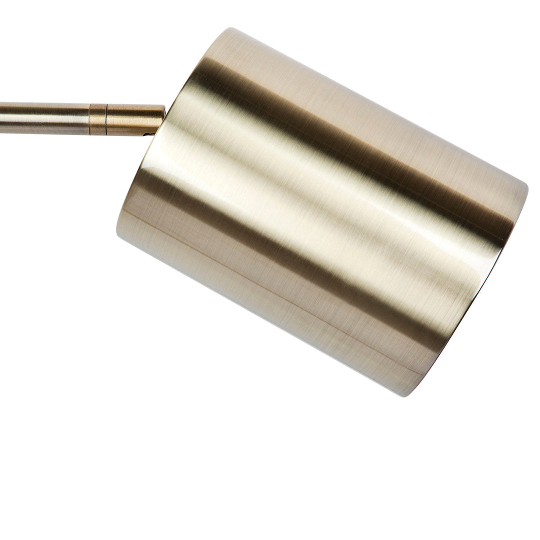 Cafe Lighting SNAPPER - White Marble And Metal Floor Lamp-Cafe Lighting-Ozlighting.com.au