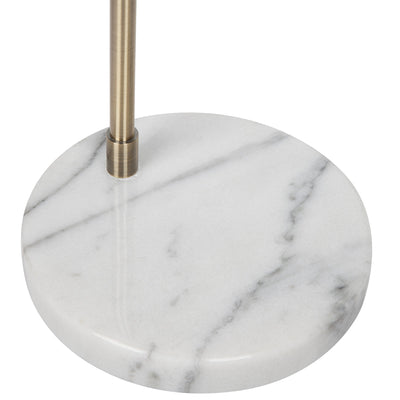 Cafe Lighting SNAPPER - White Marble And Metal Floor Lamp-Cafe Lighting-Ozlighting.com.au