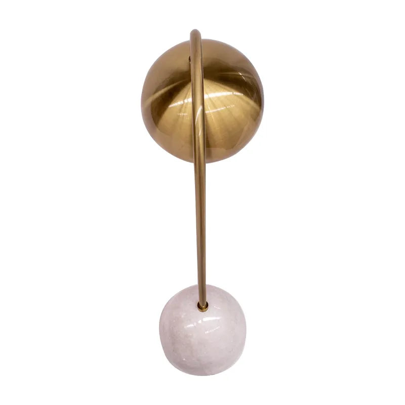 Cafe Lighting SWIFT - White Marble And Metal Task Desk And Table Lamp-Cafe Lighting-Ozlighting.com.au
