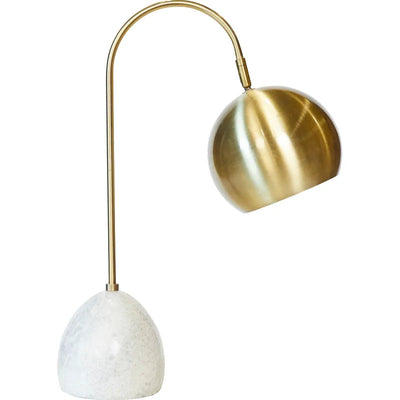 Cafe Lighting SWIFT - White Marble And Metal Task Desk And Table Lamp-Cafe Lighting-Ozlighting.com.au