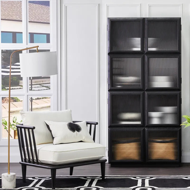 Cafe Lighting WAVERLY - White Marble And Metal Floor Lamp-Cafe Lighting-Ozlighting.com.au