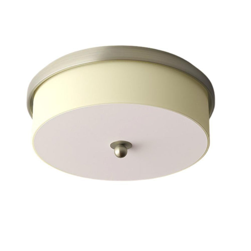 Citilux BROOKLYN - Fabric Shade Ceiling Light Satin Nickel-Citilux-Ozlighting.com.au