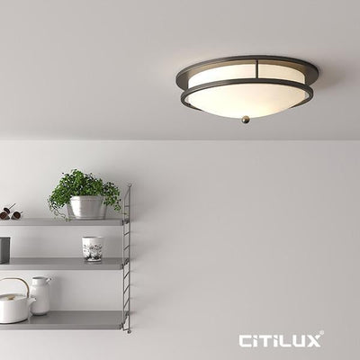 Citilux PHILADELPHIA - North American Style Traditional Dark Bronze Ceiling Light-Citilux-Ozlighting.com.au