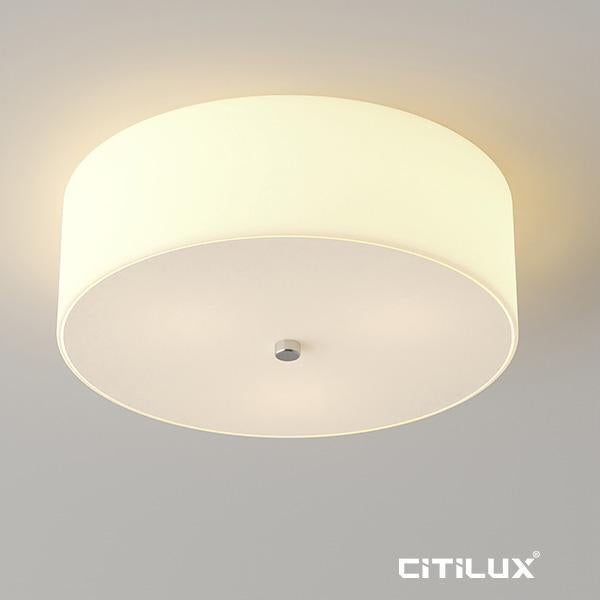 Citilux TENNESSEE - Fabric Shade Ceiling Light-Citilux-Ozlighting.com.au