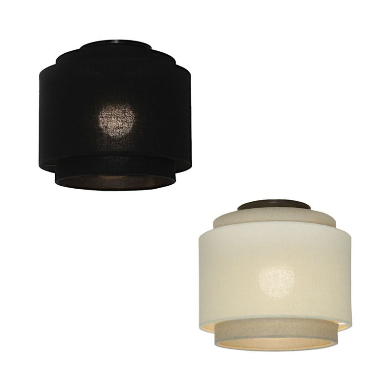 Cougar BERN - DIY Batten Fix Holder Cover Linen Shade Ceiling Light Shade Only-Cougar Lighting-Ozlighting.com.au