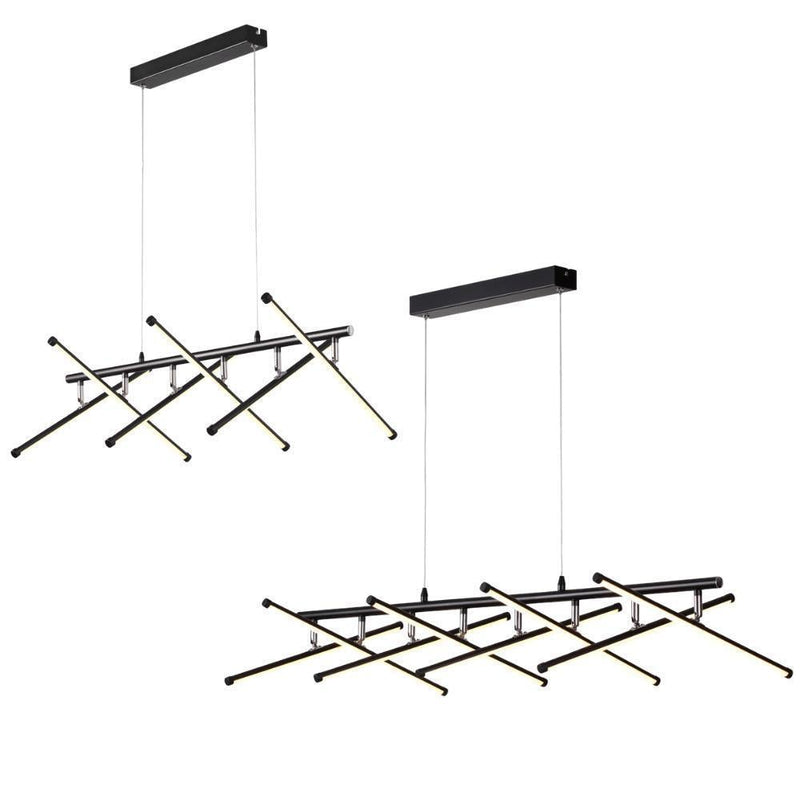 Cougar METRIX - 6/8 Light LED Adjustable Bar Linear Pendant - 3000K-Cougar Lighting-Ozlighting.com.au