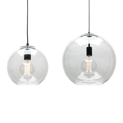 Cougar ORPHEUS - 1 Light Glass Orb Pendant Black-Cougar Lighting-Ozlighting.com.au