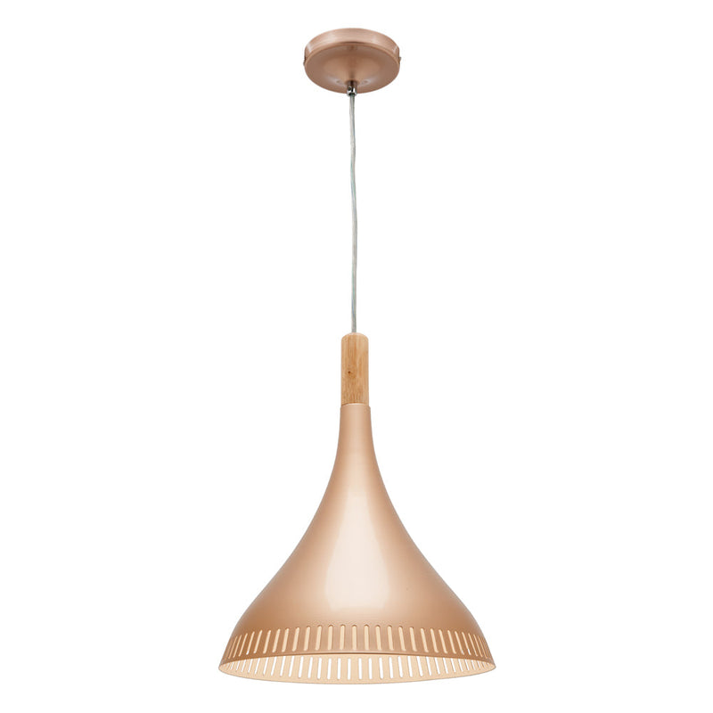 Cougar PINO - 1 Light Metal & Timber Pendant-Cougar Lighting-Ozlighting.com.au