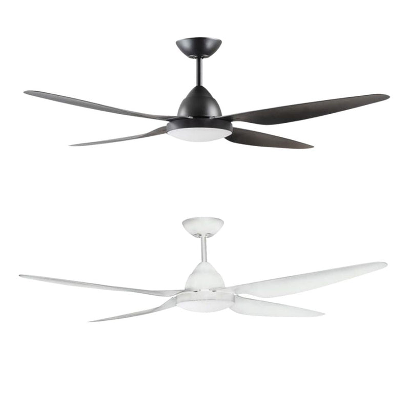 Deka RONDO-52-REMOTE - 52" 1320mm 4 Blade AC Ceiling Fan With Light And Remote-DEKA-Ozlighting.com.au