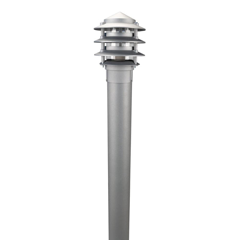 Domus BL-100-1M-KIT - Three Tier Bollard Head 1M Kit Garden Light Powder Coated Finish-Domus Lighting-Ozlighting.com.au