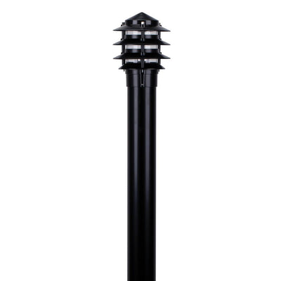 Domus BL-100-1M-KIT - Three Tier Bollard Head 1M Kit Garden Light Powder Coated Finish-Domus Lighting-Ozlighting.com.au