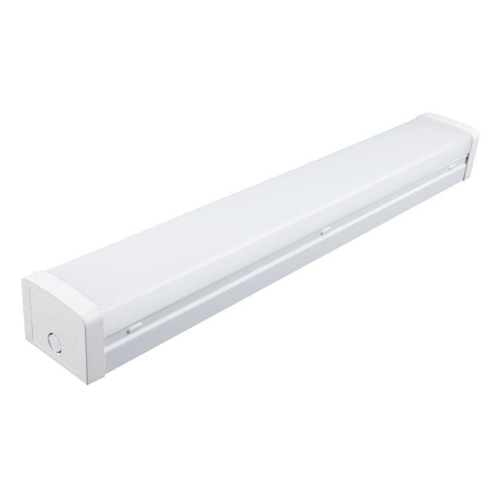 Domus BOLT LED Batten Light - 21W, 42W, 600mm, 1200mm, 2ft, 4ft, Tri-Colour, Diffused-Domus Lighting-Ozlighting.com.au