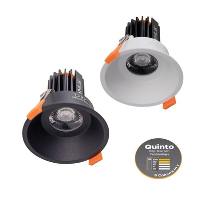 Domus CELL-9-5CCT-D90 - 9W LED 5-CCT Switchable Dimmable D90 Fixed Deepset Downlight-Domus Lighting-Ozlighting.com.au