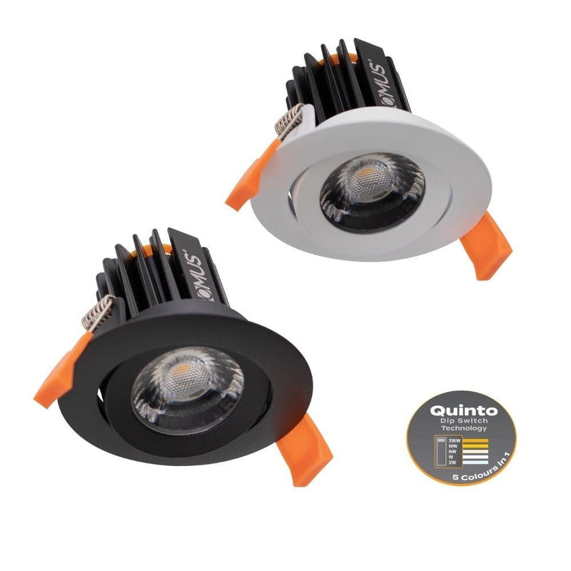 Domus CELL-9-5CCT-T75 - 9W LED Switchable Dimmable T75 Mini Tiltable Downlight-Domus Lighting-Ozlighting.com.au
