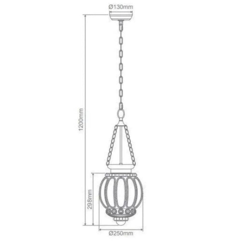 Domus CHELSEA - 1 Light Lantern Pendant-Domus Lighting-Ozlighting.com.au