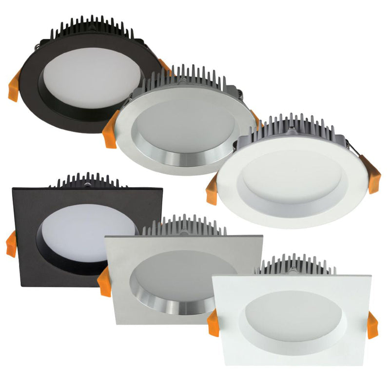 Domus DECO-13-DALI - DALI Dimmable 13W LED Round/Square Deep Face Downlight IP44-Domus Lighting-Ozlighting.com.au