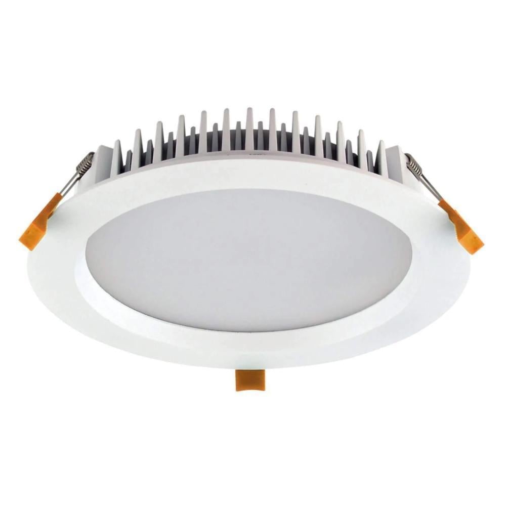 Domus DECO-28 LED Downlight - 28W, Tri-Colour, Dimmable, IP44, Round, Deep Face-Domus Lighting-Ozlighting.com.au