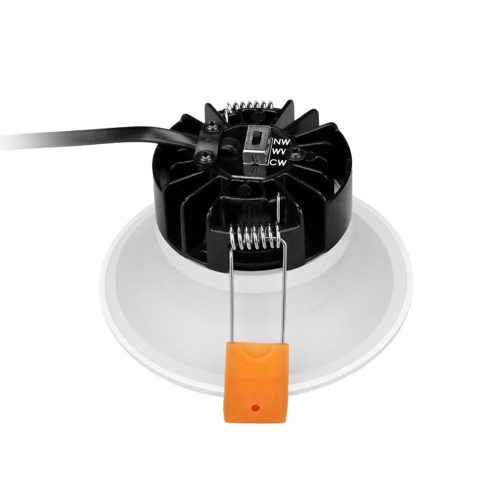 Domus DEEP-9 LED Downlight - 9W, Tri-Colour, Dimmable, IP54, Fixed, Deep Face-Domus Lighting-Ozlighting.com.au