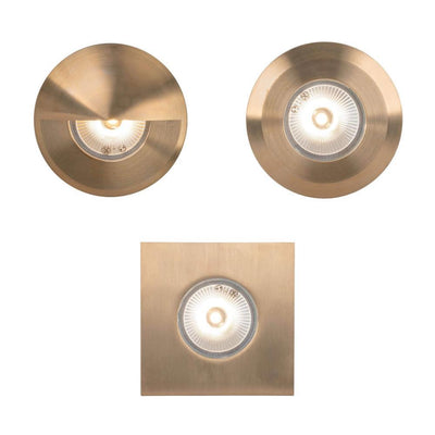 Domus DEKA-COVER-EYE - Eyelid, Round & Square Cover to Suit DEKA-BODY - Solid Brass-Domus Lighting-Ozlighting.com.au