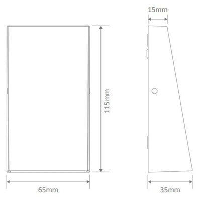 Domus EDGE-4 - 4W LED Modern Exterior Down Only Steplight Wall Light IP65-Domus Lighting-Ozlighting.com.au