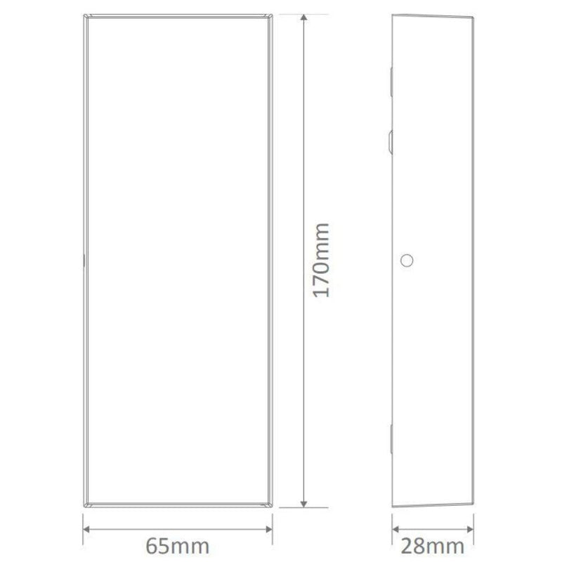 Domus EDGE-8 - 8W LED Modern Exterior Up/Down Wall Light IP65-Domus Lighting-Ozlighting.com.au