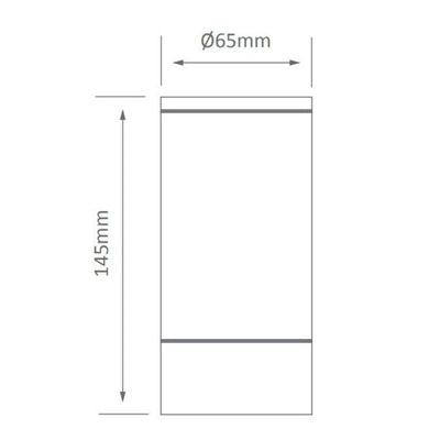 Domus ELITE-SM - GU10 Exterior Surface Mount LED Downlight Ceiling Light IP54-Domus Lighting-Ozlighting.com.au