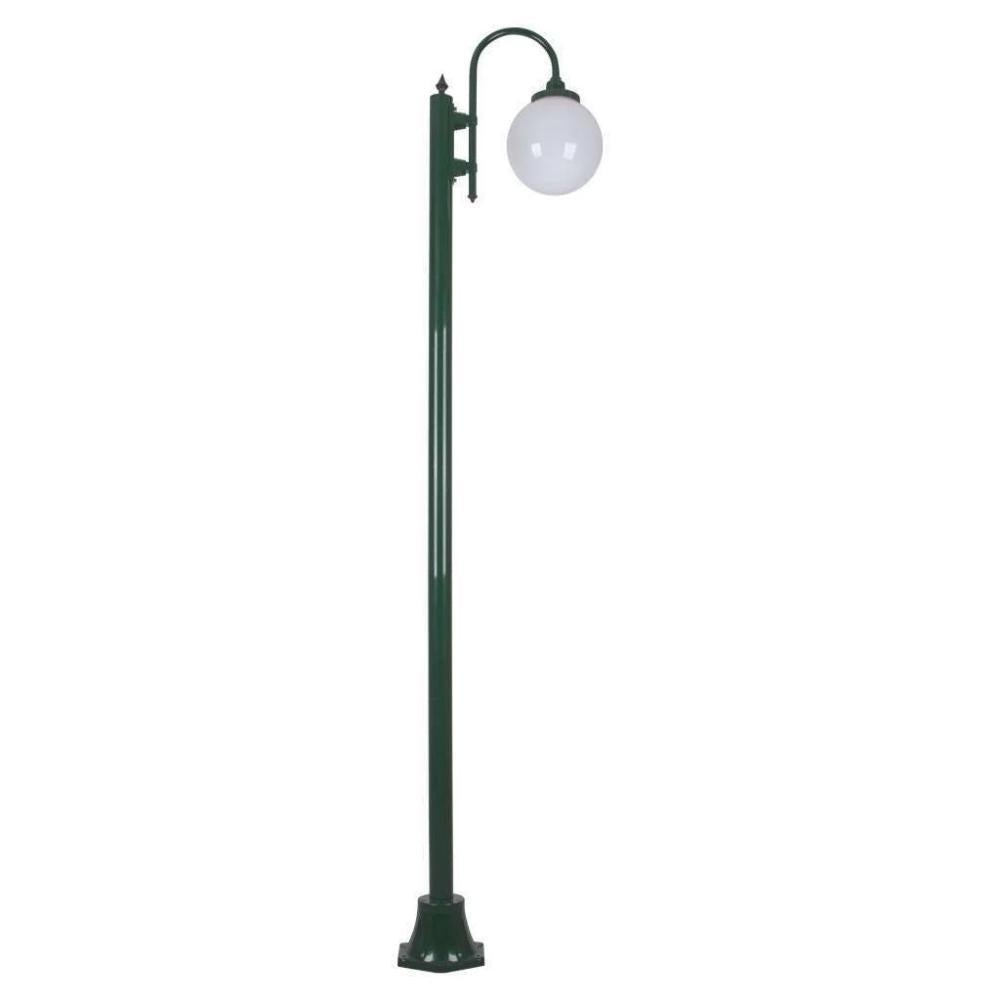 Domus GT-1001 Lisbon - Single Sphere Curved Arm Plain Post-Domus Lighting-Ozlighting.com.au