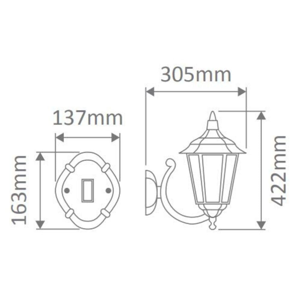 Domus GT-1073 Chester Wall Light - Upward-Domus Lighting-Ozlighting.com.au