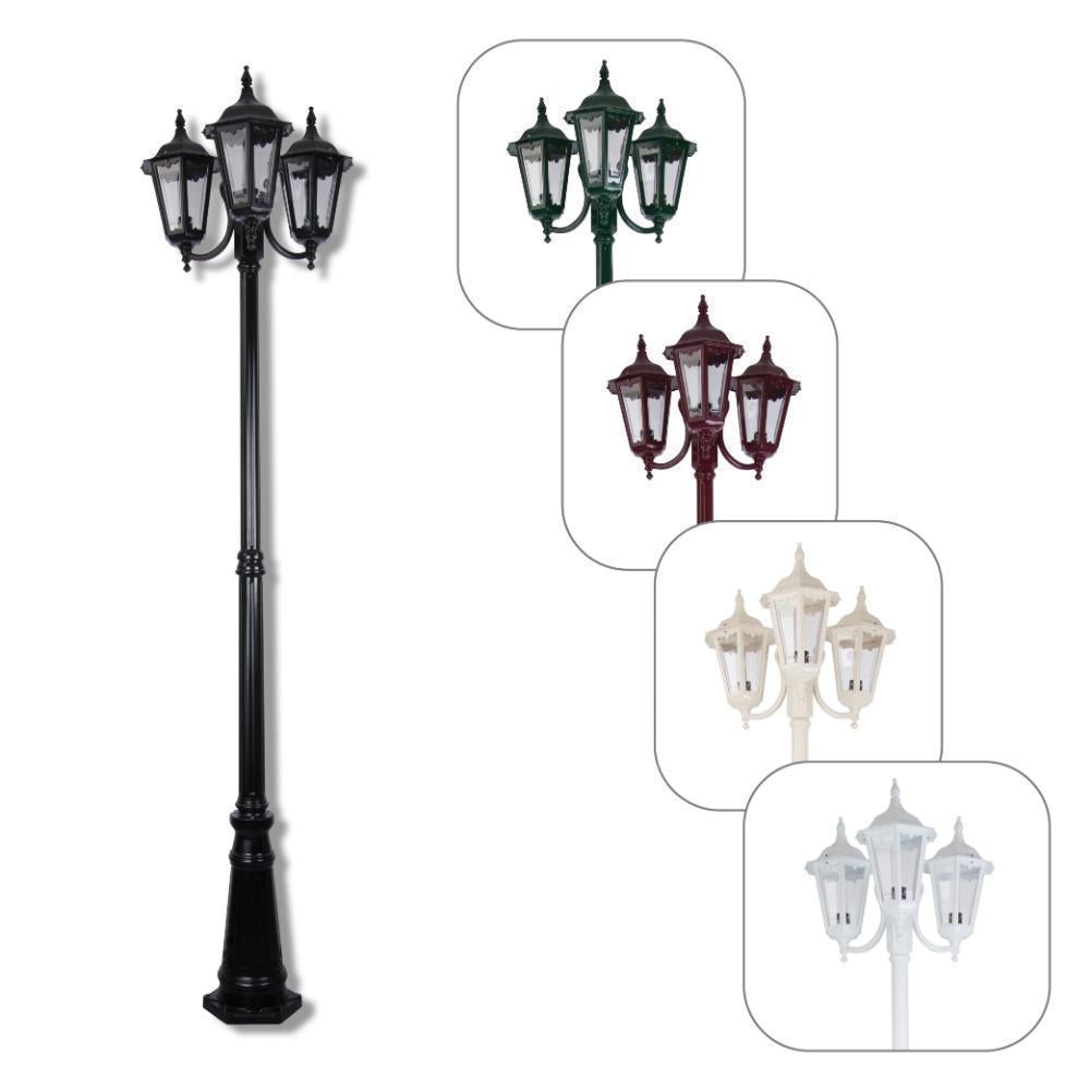 Domus GT-1078 Chester Post Light - Triple Head-Domus Lighting-Ozlighting.com.au