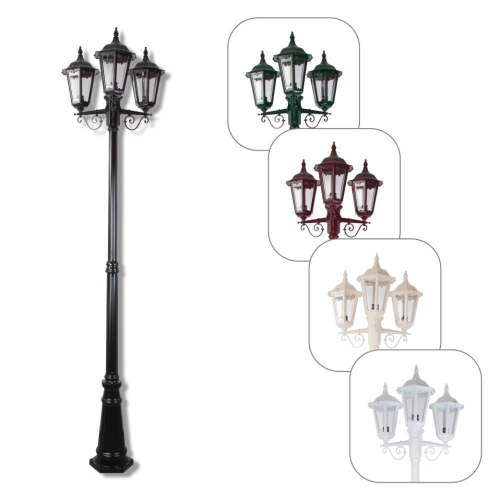 Domus GT-142 Chester Post Light - Three Head Tall-Domus Lighting-Ozlighting.com.au