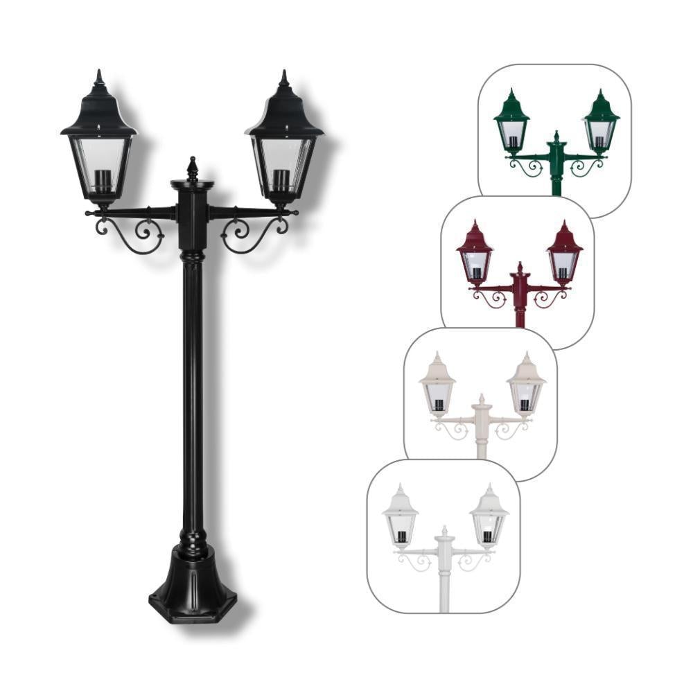 Domus GT-235 Paris Post Light - Twin Head-Domus Lighting-Ozlighting.com.au