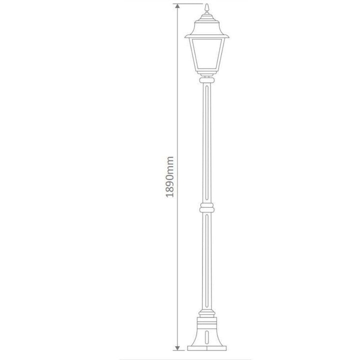 Domus GT-236 Paris - Single Head Medium Post Light-Domus Lighting-Ozlighting.com.au