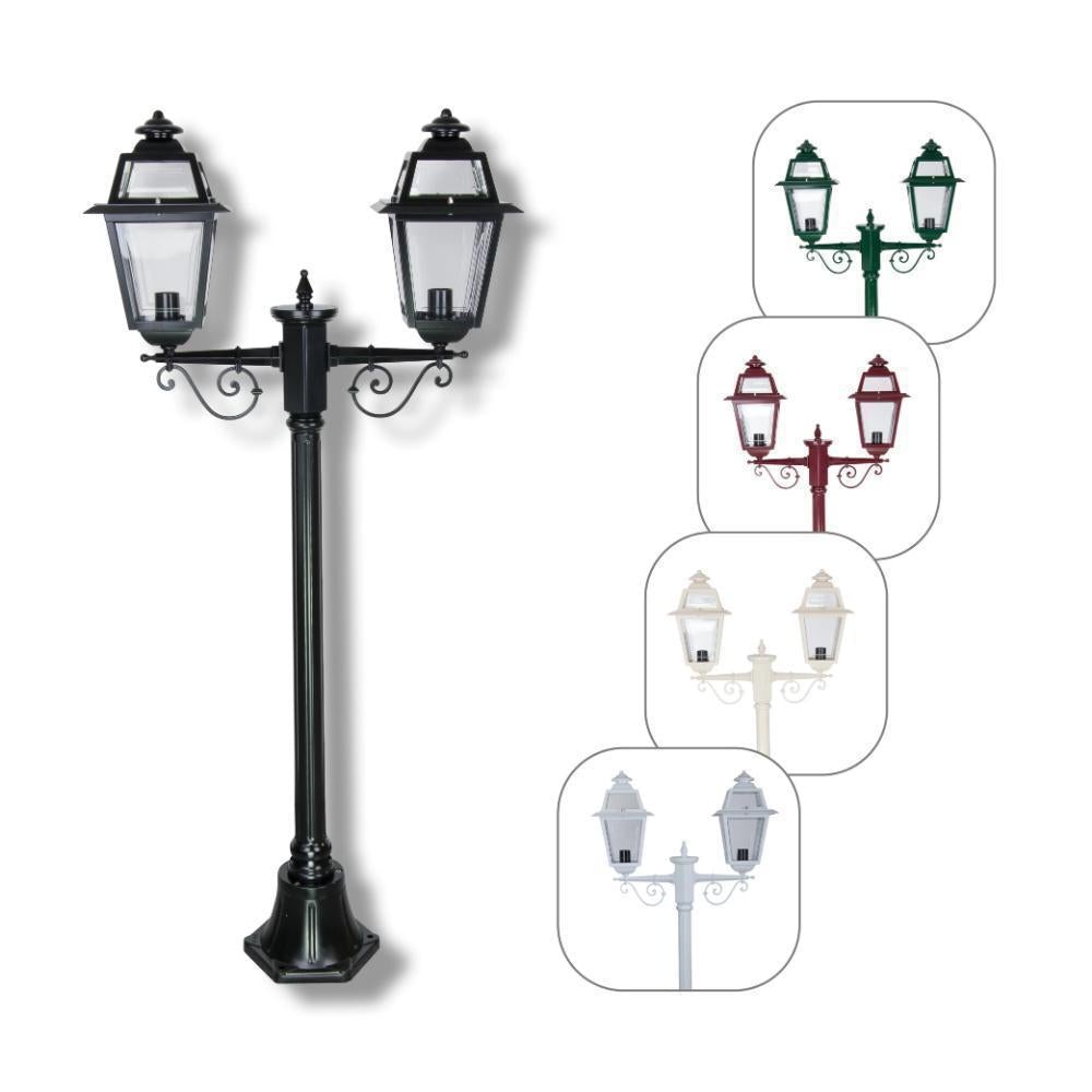 Domus GT-275 Avignon Post Light - Twin Head-Domus Lighting-Ozlighting.com.au