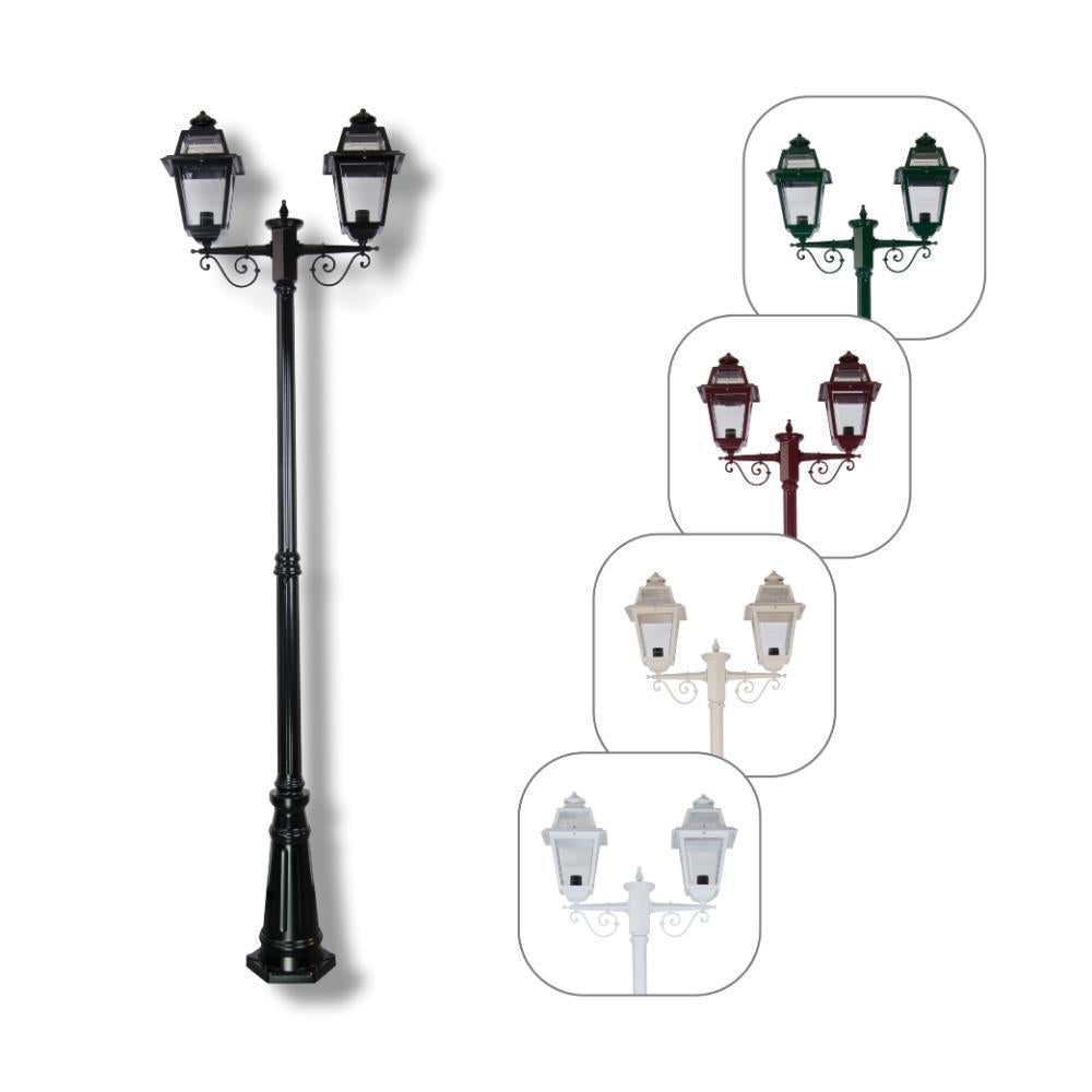 Domus GT-280 Avignon Post Light - Twin Head-Domus Lighting-Ozlighting.com.au
