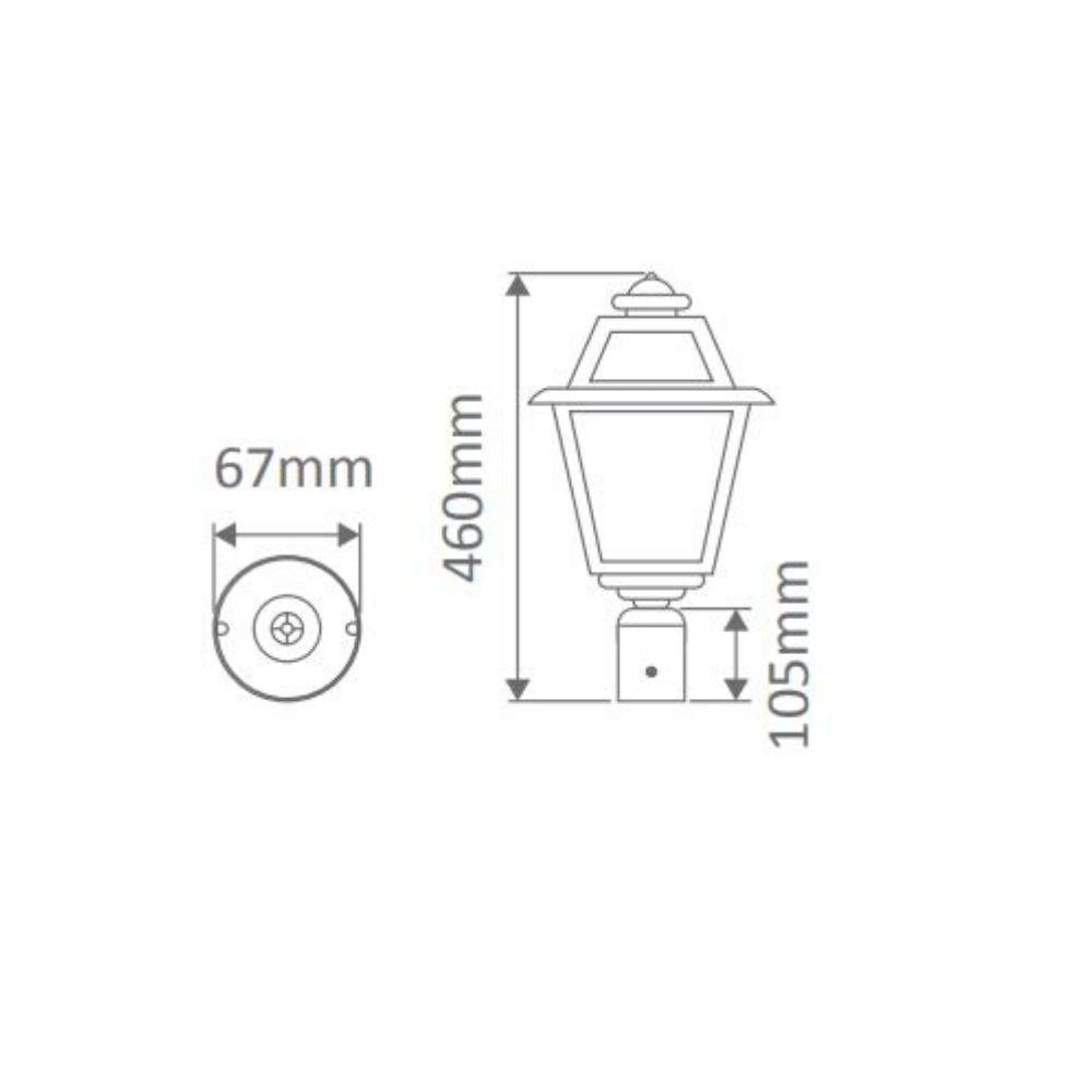 Domus GT-289 Avignon Outdoor Post Top Light-Domus Lighting-Ozlighting.com.au