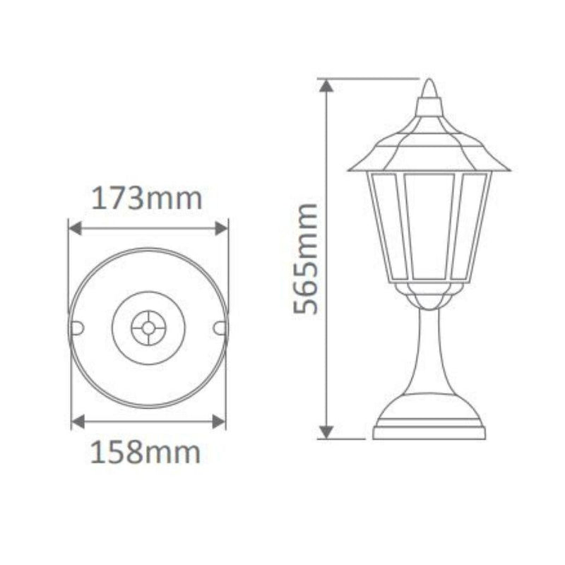 Domus GT-423 Turin - Exterior Pillar Mount-Domus Lighting-Ozlighting.com.au