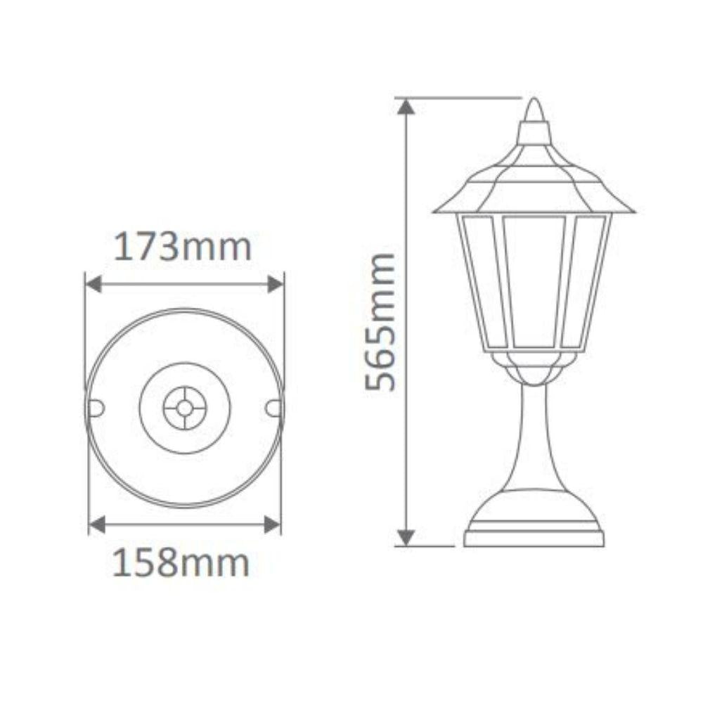 Domus GT-423 Turin Outdoor Pillar Mount-Domus Lighting-Ozlighting.com.au