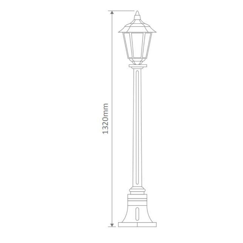 Domus GT-424 Turin Post Light - Single-Domus Lighting-Ozlighting.com.au